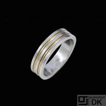 Platinum Ring with 18k Gold.