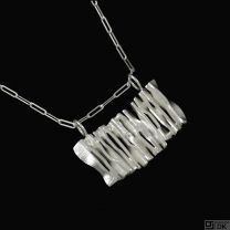 Boy Johansen. Moderne Sterling Silver Pendant Necklace. 1960s
