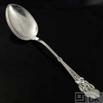Heimbürger Silver Soup Ladle / Serving Spoon, XL - Mistletoe / Mistelten 