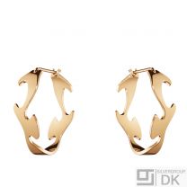 Georg Jensen Red Gold Earrings - Fusion #1368A