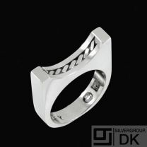 Georg Jensen. Sterling Silver Ring #A106A - Andreas Mikkelsen.
