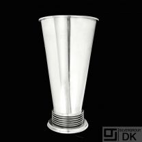 Svend Weihrauch - F. Hingelberg. Large Sterling Silver Vase.