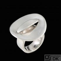 Modern Sterling Silver Ring - Denmark 1960s.