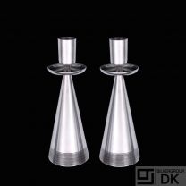 Svend Weihrauch / Toxværd. A pair of Sterling Silver Candlesticks.
