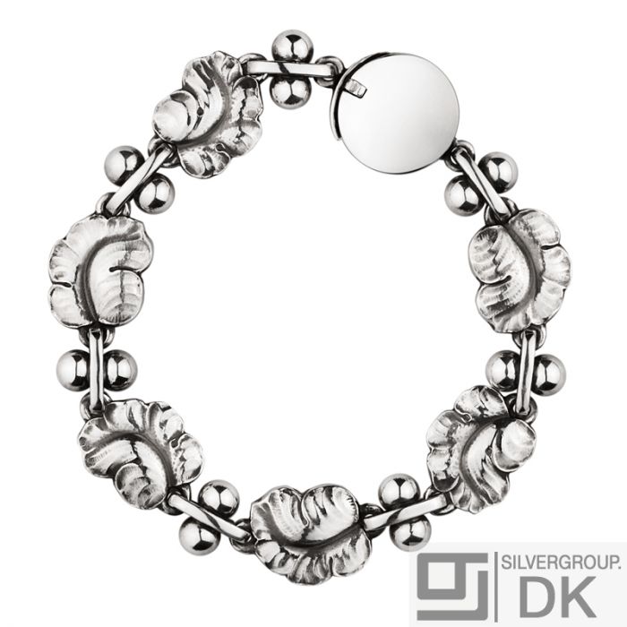Georg Jensen Silver Link Bracelet For Sale at 1stDibs | georg jensen  signature