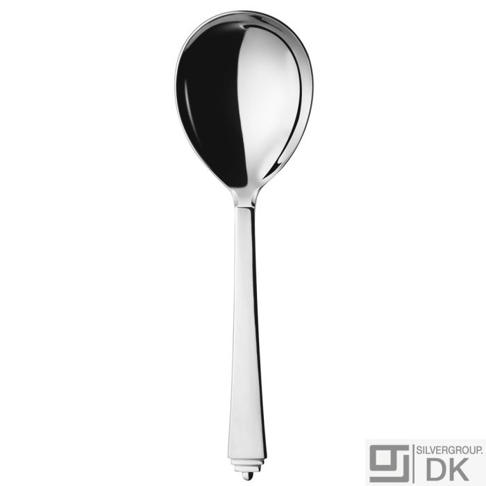 Pyramid by Georg Jensen Stainless Steel Flatware Serving Spoon Large 3651115