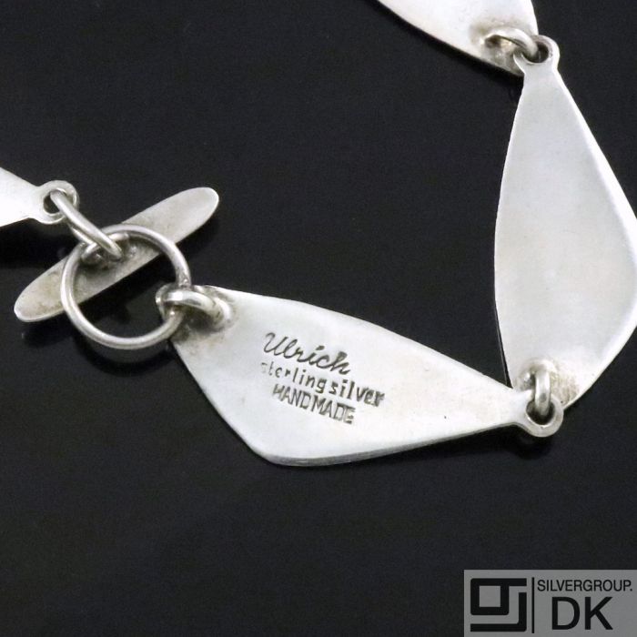 Bage Sikker Ja Ulrich - Denmark. Sterling Silver Necklace. 1960s
