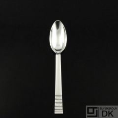 Georg Jensen Sterling Silver Fruit Spoon, Slender 074 - Parallel / Relief - Vintage