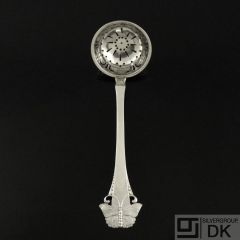 Danish Art Nouveau Silver Sprinkling Spoon - Butterfly / Sommerfugl
