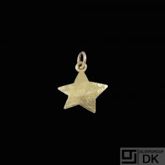 Toftegaard - Denmark. 14k Gold Star Pendant.