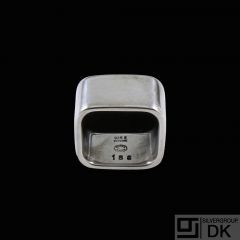 Georg Jensen. Sterling Silver Ring #186 - Kim Naver. 50mm.