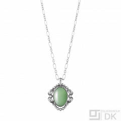 Georg Jensen. Sterling Silver Pendant of the Year with Aventurine - Heritage 2022